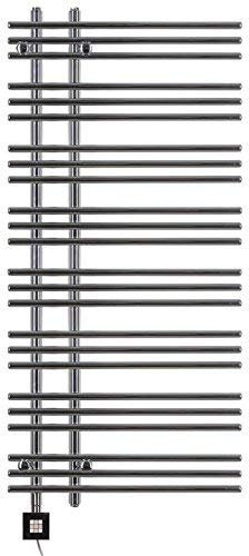 anapont elektrischer Badheizkörper - Chrom gerade - Timer-Funktion - Handtuchheizkörper - Badheizung elektrisch - Handtuchheizung - Made in Germany