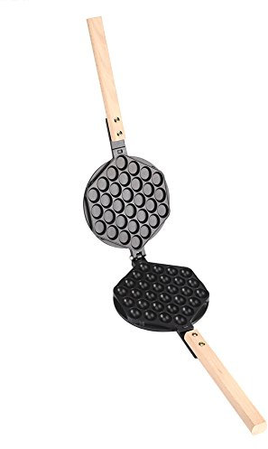 Nonstick Waffle Maker Egg Waffle Pan Bubble Waffler Iron Mould/ Brushes, Stick, Wooden handles, Screws