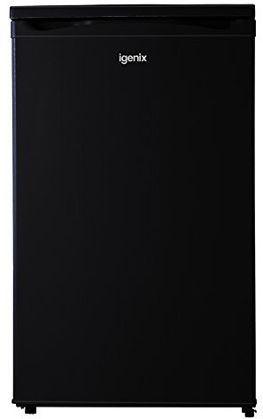 Igenix IG355B Freestanding Under Counter Freezer with 3 Large Drawers, Reversible Door, 94 Litre Freezer Capacity, 55 cm Wide, Black