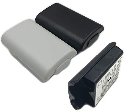 1 carcasa trasera para puerta con batería para mando inalámbrico Xbox 360, color negro