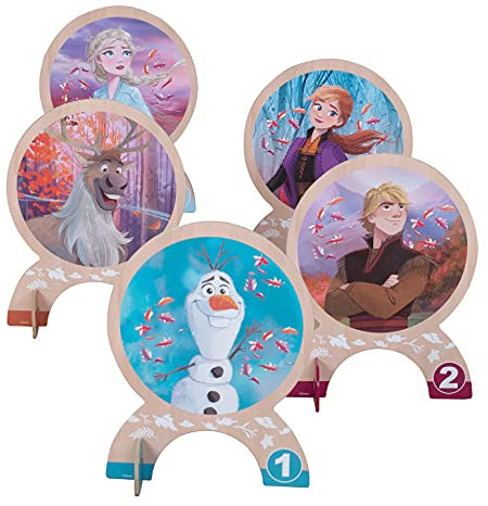 John croquet bambini Crocket Game Set Wood The Ice Queen Disney Frozen La regina di ghiaccio gioco prato all'aperto, Colore, 41132_FSC