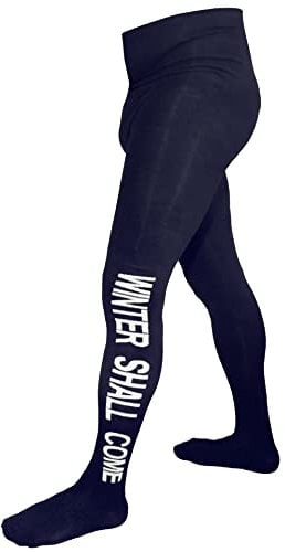 Weri Spezials Herrenstrumpfhose Baumwolle mit Eingrif in mehreren tollen Farben und Farbvariationen. (50-52, Marine-Weiß Winter)