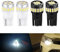 4pcs T10 W5W 501 LED Bulbs 12v 6000k White Canbus LED 194 168 2825 Wedge 24-SMD 3014 Chips Car Bulb for Interior Dome Map Door Side Marker Courtesy Number Plate Lights Replacement