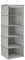 SONGMICS Organizador Armario, Bolsa Colgante de Armario, Plegable, Ahorro de Espacio, con Ganchos Metálicos, Refuerzo de Bambú, Patrón de Lino, Gris Claro RCH005W01