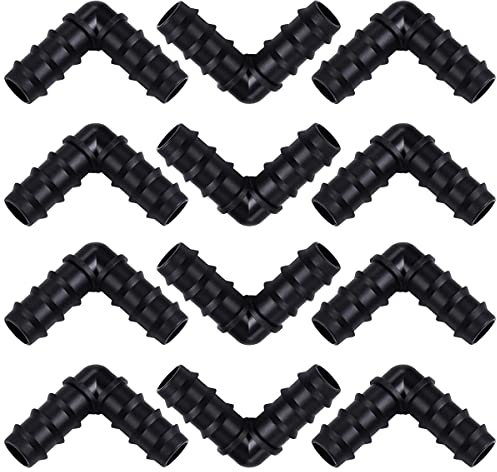 Conectores de Manguera para Sistema de riego de 16mm (Codo) 12 Piezas