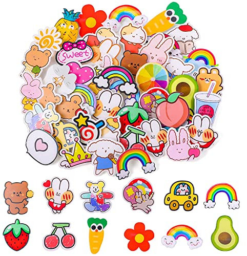 SUNNOW Lot de 45 broches multicolores en acrylique émaillé pour sacs à dos, sacs, vêtements, chapeaux et loisirs créatifs, Acrylique