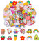 SUNNOW Lot de 45 broches multicolores en acrylique émaillé pour sacs à dos, sacs, vêtements, chapeaux et loisirs créatifs, Acrylique