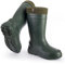 PROCERA Gummistiefel Herren gefüttert, Federleichte gefütterte Gummistiefel, warme Winter Stiefel Arbeitsstiefel mit Futter Anglerstiefel, Farbe: Grün, Größe: 44