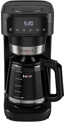 Cafetera Instant® Infusion Brew Plus Programable 24h, 12 Tazas, Intensidad y Temperatura Ajustables, Filtro Reutilizable, Pantalla Digital, Filtro de Agua, Jarra de Vidrio, Mantener Caliente