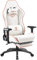 Dowinx Gaming Stuhl - Bürostuhl l mit 4D Armlehnen und Fußstütze- PU Leder Gamer Stuh mit Hoher Belastbarkeit- Ergonomischer Gaming Chair- als Gaming-Sessel Geeignet - 150 kg (Weiß)