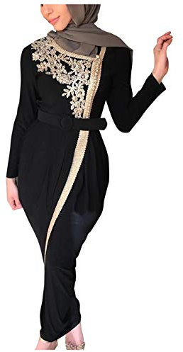 Damen Gebetskleidung Islamische Roben Damen Dubai Kleidung Strickjacke Ramadan Kleid Muslimisches Kleid für Damen Islamischer Robe mit Länge Hijab Arabische Kaftan Kleid Frauen Kleid Muslimische
