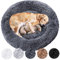 Wahre Tierliebe Hundebett Donut - Das Original - waschbar [XXS, 50cm, dunkelgrau] Hundekissen, Hundekorb, Flauschiges Hundebett für große, mittelgroße & kleine Hunde