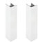 2x Jonction de plinthe 100mm finition blanc brillant Cuisine Raccord Connecteur Pied de meuble Profil PVC Plastique