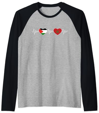 Maroc Palestine Drapeau Palestine Gaza Free Palestine Manche Raglan