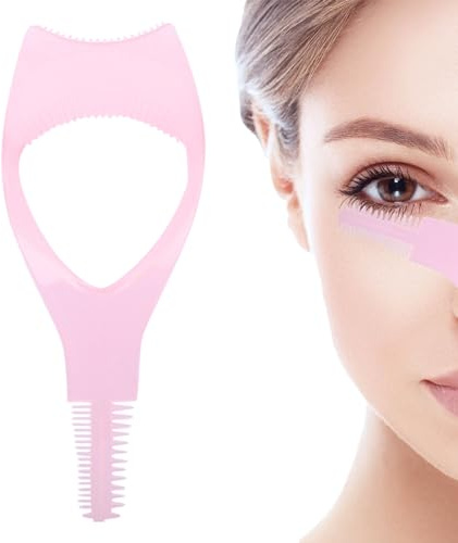 Teksome Mascara Applicator Tool - 3 in 1 Eyelashes Tools Mascara Shield Applicator Guard, Upper and Lower Mascara Applicator Lash Guard, Reusable Eye Makeup Tool