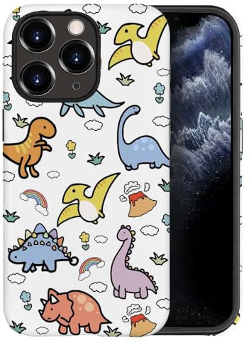 DAIZAG Case Compatible with iPhone 11 Pro Max,Dinosaur Island Pattern Design Case for iPhone 11 Pro Max Cases,Protective Shockproof Design Hybrid 2-Layer Hard Shell Phone Case