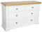 GROFurniture White Chest of Drawers, Storage Chest, Painted Bedroom Furniture, Window Unit Chest of Six Drawer, Painted Ready Assembled Bedroom Plinth Leg