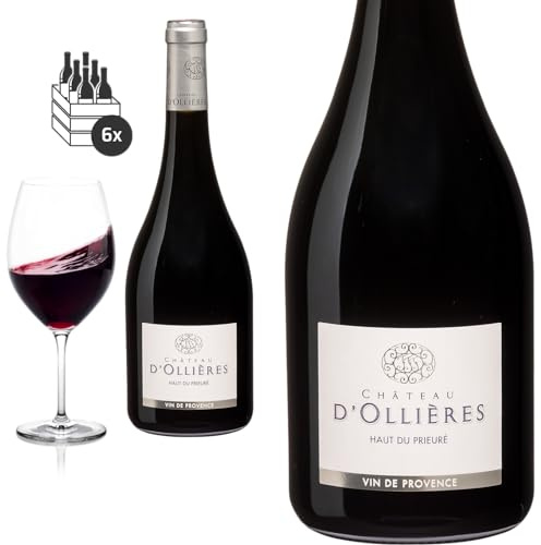 6er Karton 2020 Côteaux Varois en Provence rouge HAUT DU PRIEURE von Château d'Ollières - Rotwein