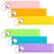 Otuuz 30 Stück 13 x 3 cm DIY Filz Schlüsselanhänger Rohlinge Plüsch Filz Anhänger Schlüsselband für Schultaschen Schlüssel Beschriftung Basteln Auto Dekoration, 6 Farben (Macaron Farbe)