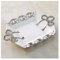 GETSTREE Decorative Fruit Bowl, Fruit Storage Tray,Snacks Coffee Table Christmas Thanksgiving Decoration Ornaments Fruit Bowls/Gold/Rectangle Tray(Silver)