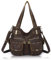 Angel Kiss Tasche Damen Handtasche weiches Taschen Schultertasche Henkeltaschen Umhängetaschen Tragetasche Tote Shopper Groß Hobo Tasche Viele Fächer tolle tasche für Frauen Braun
