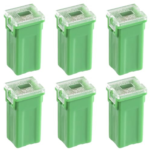 ALLECIN 40A Square Auto Fuses 40AMP Tall Standard Profile Box Shaped Automotive Fuse for SUVs Cars Trucks Boats (Pack of 6 Pcs)