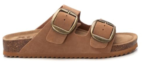 XTI - Sandalen Damen Kamel - Bequeme und vielseitige Schuhe - Casual Mode - Modell 14403902 (Größe 38)