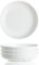Dinner Plates, Deep Dinner Plates Small Ceramic Pasta Bowls 8’’|19.6cm White Dinner Bowl Plate for Serving Salad Soup, Dishwasher Microwave Oven Safe, Forest Series