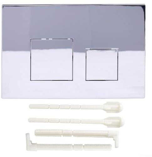 Feegow Actuator Plate Push Plate Toilet Cistern Replacement Part, Dual Flush Plate Compatible With For GEBERIT, Chrome Dual Flush Push Button Plate(Chrome)