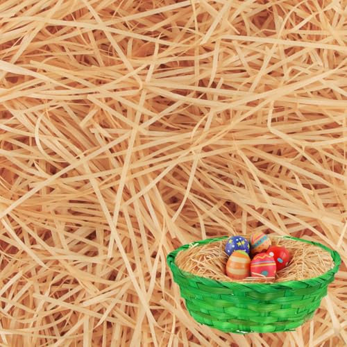 Hierba de Pascua, Hillylolly 200g Papel Relleno Cajas Regalo, Papel Triturado Relleno, Papel Tisu Triturado, Virutas De Papel Para Regalos, Rafia Relleno, para Cesta de Pascua, Decoración de Pascua