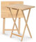 MEHRU Wooden Folding Snack Table, Portable Foldable Tray Table for Eating, Laptop, Coffee, Sofa, Bed & Outdoor Use