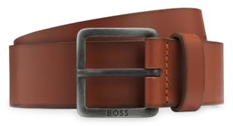BOSS Herren Jeeko Sz40 Ledergürtel mit Logo-Schließe