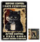 Annlpoy 1pcs Letrero de Chapa de Metal con cuadros baño decoracion,Cartel Vintage de Metal para Decoración de Pared,para Cafeterías, Cocina y Cafetería, Resistente al Agua y Duradero, 20 x 30 cm