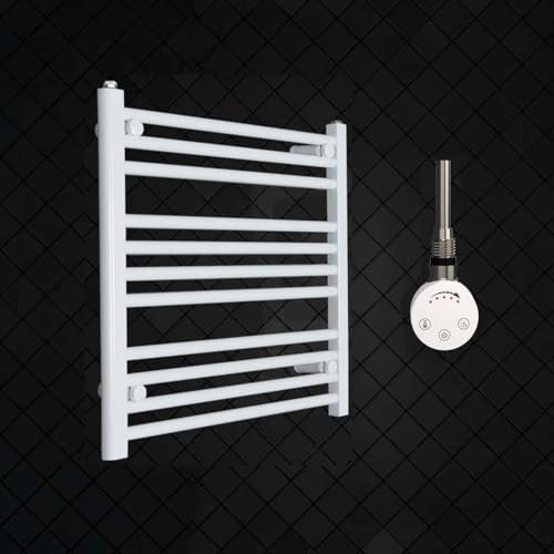 Radiador Toallero Eléctrico Blanco 70x60 cm con Termostato 300W