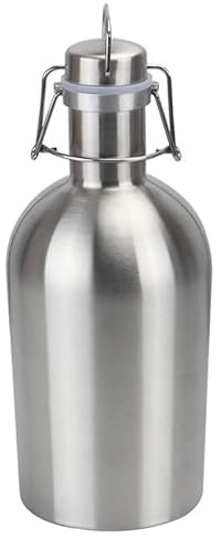 1.9 Liter Beer Bottle with Swing Top Keeps Homebrew Fresh and Cold with Tight Airtight Seal