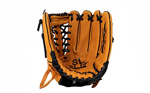 Barnett SL-125 Outfield Baseballhandschuh, Leder, 12,5 Zoll, Erwachsene, Braun