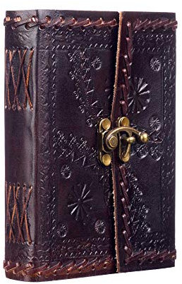 Indra Leder Mittleres Leder Zeitschrift Geprägte Genähte mit Verschluss - 110 - 160mm
