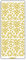 Ursus 59300065 - Kreativ Sticker, Sterne, 5 Blatt, gold
