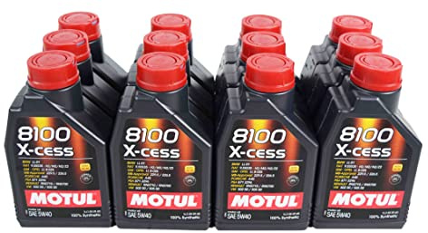 Motul 102784-12 8100 X-Cess 5w40 Oil Case/12-Liter