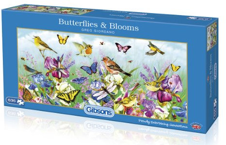 Gibsons Butterflies and Blooms Jigsaw Puzzle (636 Pieces)