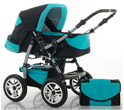Kombi-Kinderwagen Flash 2 in 1 inkl. Sportsitz und umfangreichem Zubehör in 38 Farben