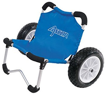 ASCAN SUP-Buggy - ideal für den Transport von SUP-Board, Kanu, Kajak, Surfbrett Board am Strand und Ufer - Zuladung 80kg - 68 x 38 x 36cm - der Wagen kann auch als Sitz verwendet werden.
