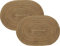 Pichler Tischset Samba 2er-Pack braun Größe oval: 33x48 cm