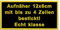 Aufnäher personalisiert mit deinem Wunschtext rechteckig (Rec1) 12x6cm (wahlweise zum Annähen, mit Klett oder zum Aufbügeln)