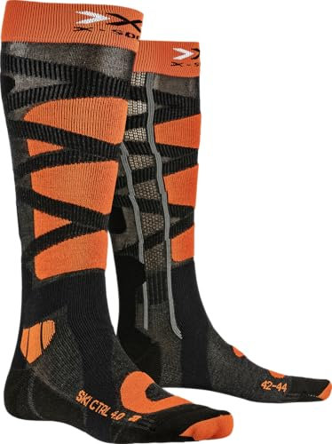 X-Socks X-Bionic X-Bionic Unisex Ski Control 4.0 Socken, Anthracite Melange/X-Orange, 42/44 X-Bionic X-Bionic Unisex Ski Control 4.0 Socken, Anthracite Melange/X-Orange, 42/44