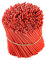 Danilovo Ritual Bienenwachs Kerzen (Rot) - Orthodoxe Kerzen für Gebet Tischdeko Hochzeit - Ungiftig, Ruß - Tropffrei, Lang, Nachhaltige Produkte, N120, Höhe: 16 cm, Ø 5,4 mm (50 stück)