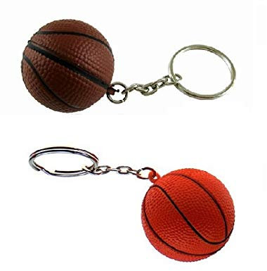 Lot de 6 - Porte-clés Ballon de Basket Soft