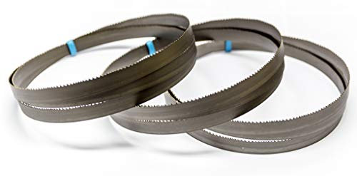 3 lame bimetalliche HSS M42 per sega a nastro 2375 x 20 x 0,9 mm con 10/14 denti per pollice per pollice
