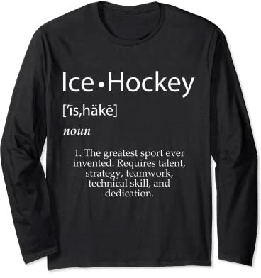 Eishockey Definition Cool School Hockey Team Uniform Hockey Langarmshirt