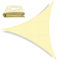 OKAWADACH Voile d'ombrage Triangle 2x2x2m Beige Voile de Soleil Imperméable Une Protection des Rayons UV à 95% pour Extérieur Terrasse Jardin Camping Fête Piscine avec Cordes